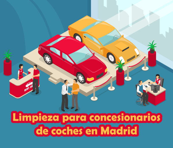 Limpieza para concesionarios de coches en Madrid